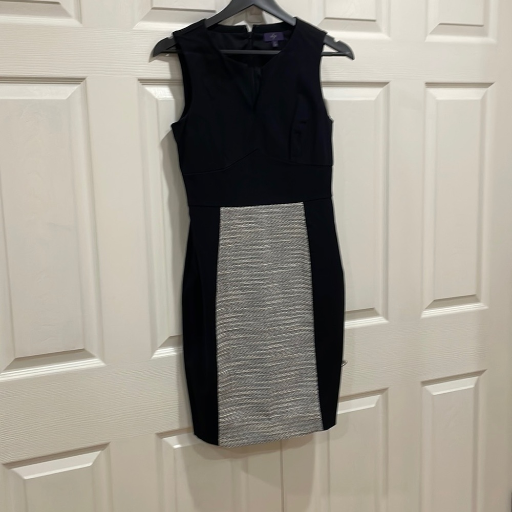 Black with white detail dress
